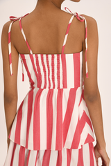 Oceane Top - Poppy Stripe