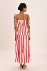 Oceane Top - Poppy Stripe