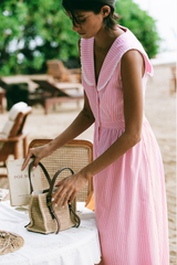 Jade Dress - Pink Floss Stripe