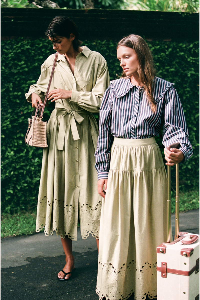 Rossella Skirt - Sage