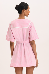 Solana Dress - Pink Floss Stripe