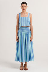 Adeline Top - Lagoon Stripe - steele label