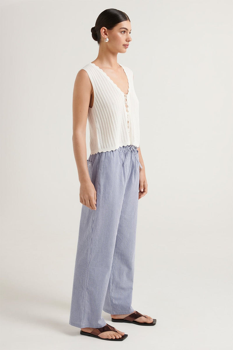 Alessandra Pant - Ischia Stripe - steele label