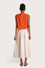 Alva Skirt - White - steele label