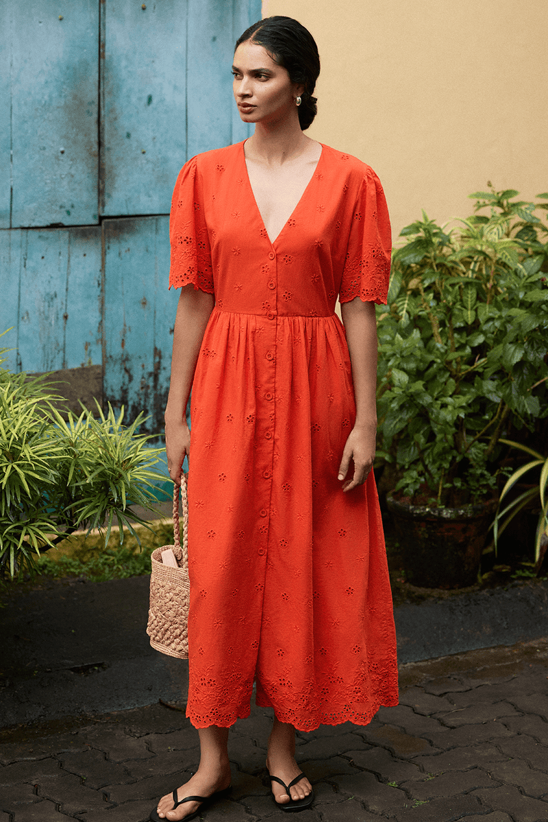 Amalie Dress - Red - steele label