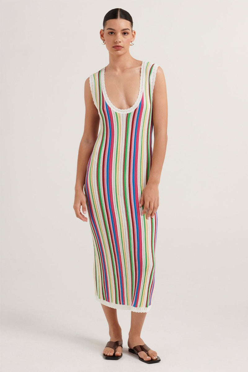 Billie Dress - Prismatic - steele label