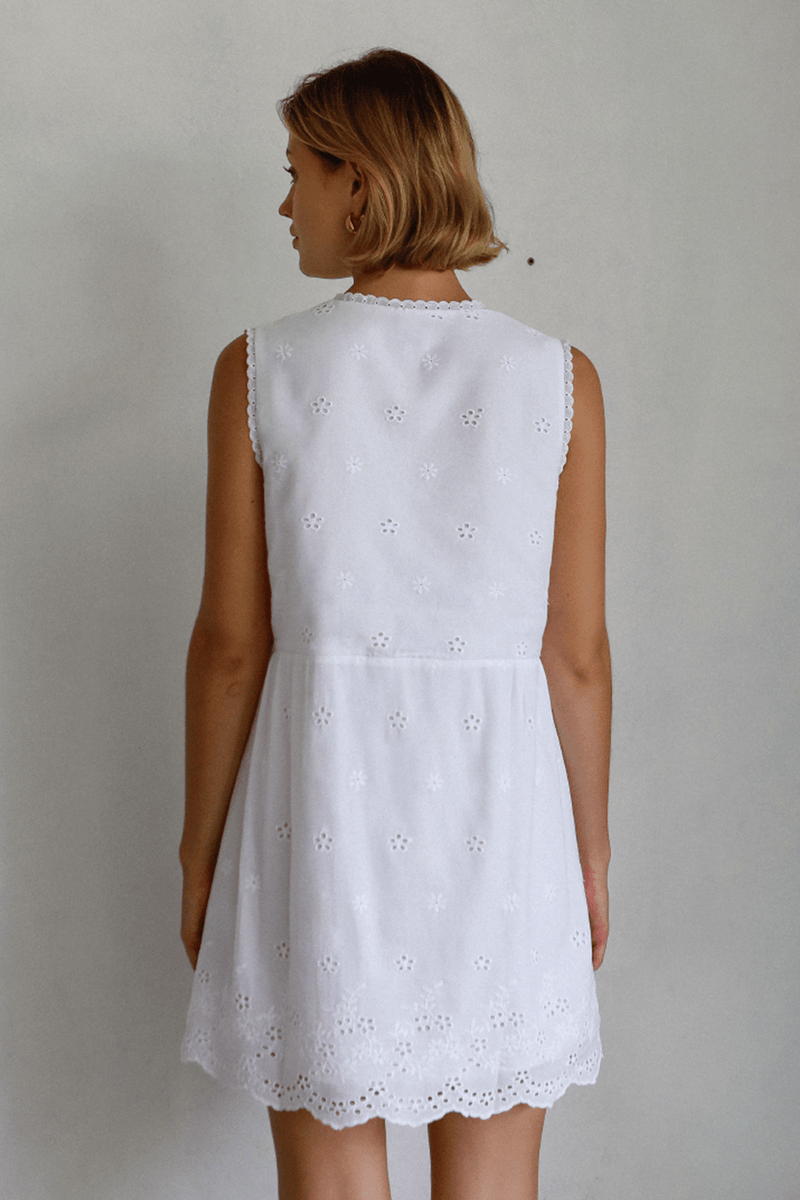 Camila Mini Dress - White - steele. label US