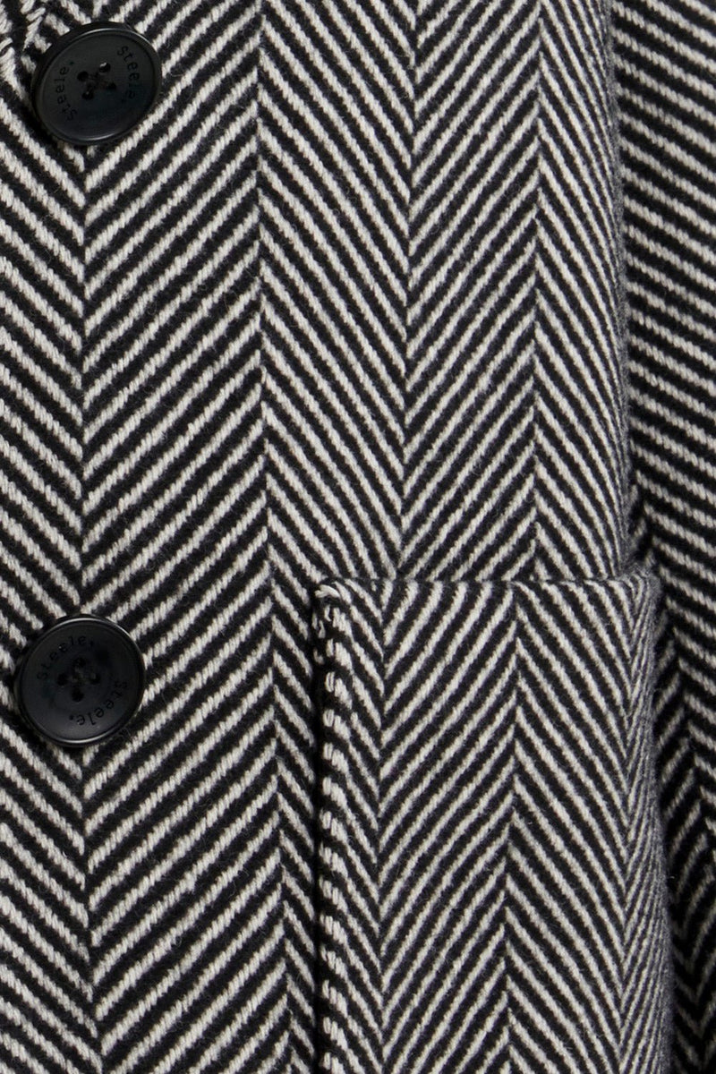 Kinsley Jacket - Herringbone - steele label