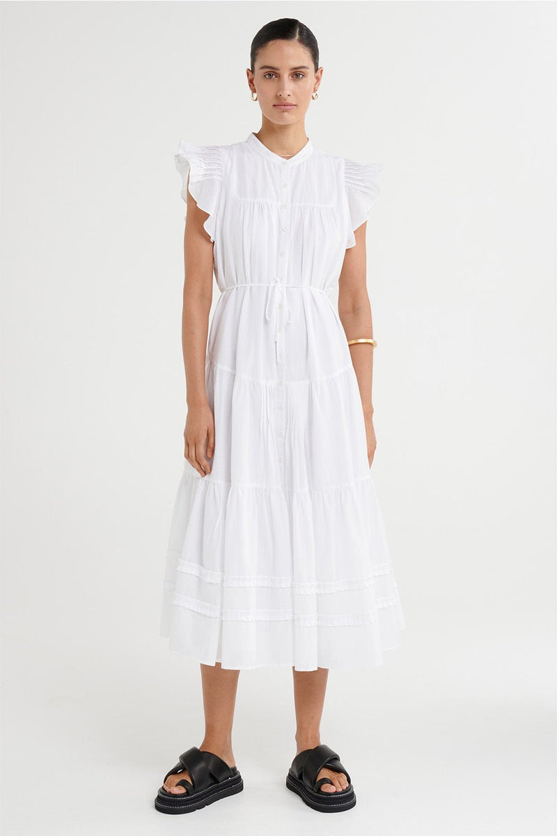 Calia Dress - White - steele label