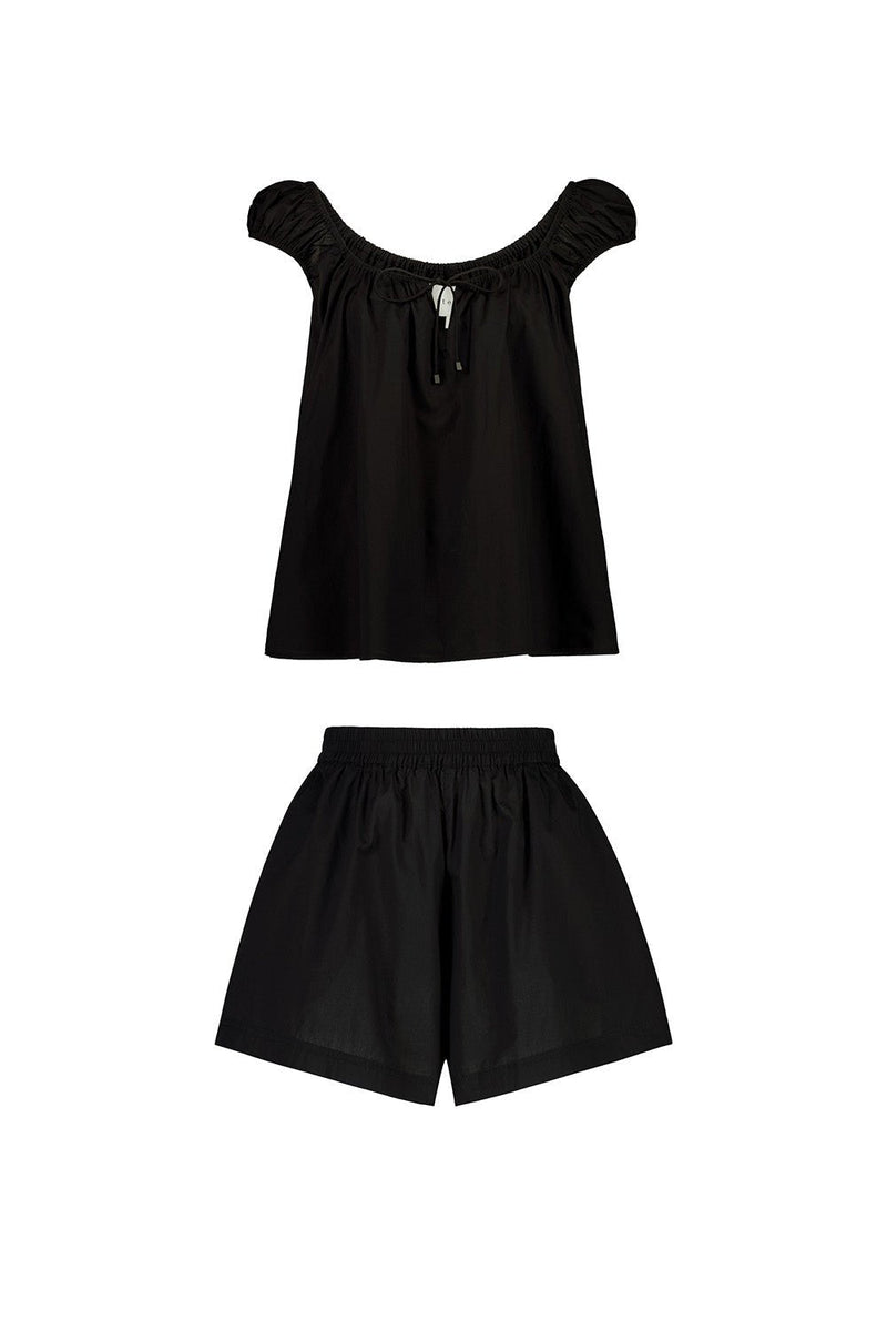 Cassie Top - Black - steele label