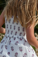Kids Eloise Dress - White Oleander - steele label