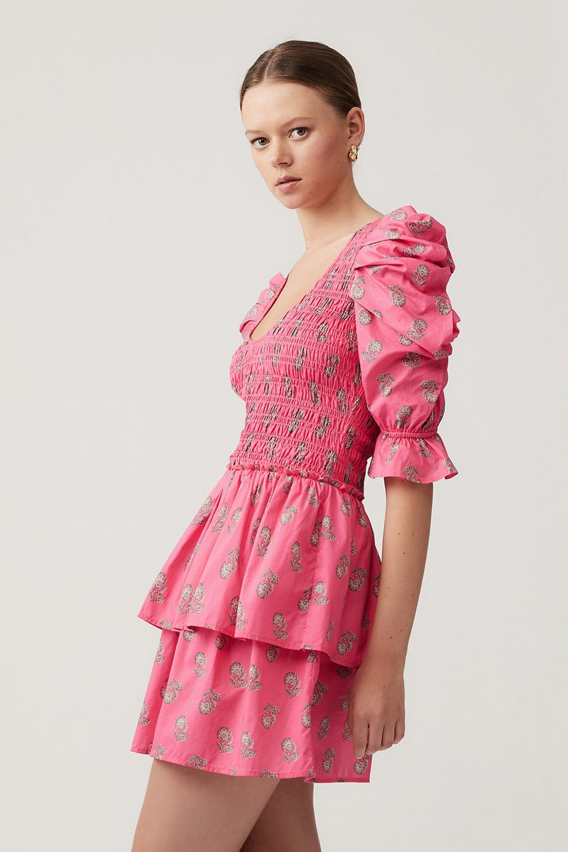 Maxie Dress - Pink Oleander - steele label