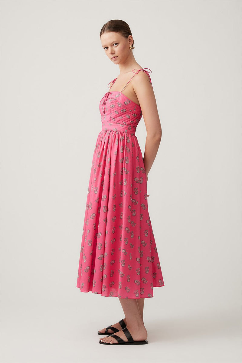 Rosalie Dress - Pink Oleander - steele label